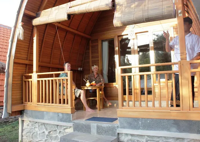 منتزه العطل Kubu Padi Wooden House بيموتيران